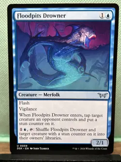MTG TCG: Floodpits Drowner 59, Duskmourn: House of Horror - Image 1