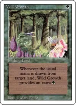 MTG Wild Growth (x4) - Revised /3rd Edition - Image 1