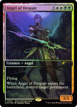 mtg magic Angel of Despair FOIL extended borderless ENGLISH SC store promo - Image 1
