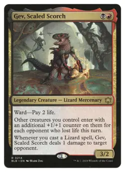 MTG Gev, Scaled Scorch | #214 Bloomburrow | English - Image 1