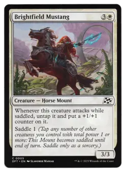 MTG Brightfield Mustang | #5 Aetherdrift | English - Image 1