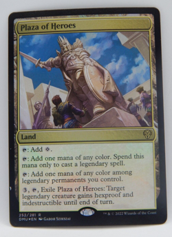 Magic the Gathering - Dominaria United Foil Promo 252 - PLAZA OF HEROES - Image 1