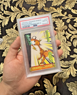 1999 PSA 10 Pokemon Bandai Carddass Vending Series 6 Raichu & Ash #230 - Image 1
