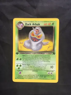 Pokemon Cards: Team Rocket 1st Edition Rare: Dark Arbok 19/82 - Image 1
