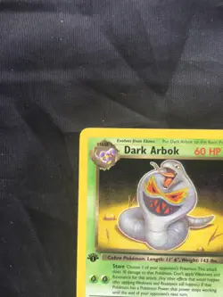 Pokemon Cards: Team Rocket 1st Edition Rare: Dark Arbok 19/82 - Image 2