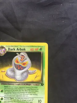 Pokemon Cards: Team Rocket 1st Edition Rare: Dark Arbok 19/82 - Image 3