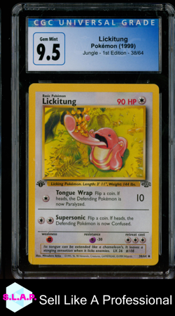 LICKITUNG JUNGLE - 1ST EDITION 38/64 POKEMON CGC 9.5 - Image 1