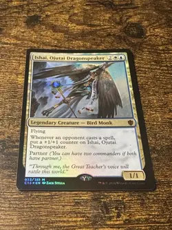 Ishai, Ojutai Dragonspeaker - #033/351 (NM) Commander 2016 C16 Magic MTG - Foil - Image 1
