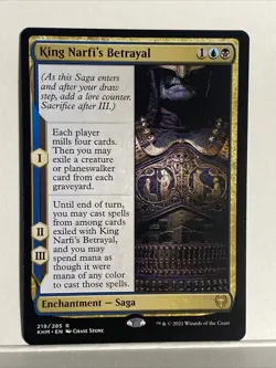 KING NARFI'S BETRAYAL - MTG ~ENCHANTMENT - SAGA, RARE, M/NM - Image 1