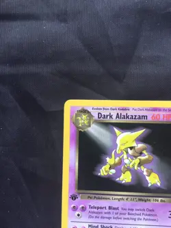 Pokemon Cards: Team Rocket 1st Edition Rare: Dark Alakazam 18/82 - Image 2