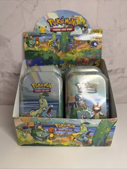 4x Celebrations Pokemon TCG 25th Anniversary Mini Tins - With Display Box - Image 2
