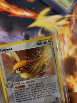 Pokemon TCG Pidgeot EX FireRed & LeafGreen 10 Holo Holo Rare SWIRL 🔥 - Image 2