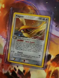 Pokemon TCG Pidgeot EX FireRed & LeafGreen 10 Holo Holo Rare SWIRL 🔥 - Image 3