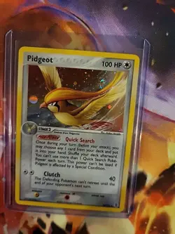 Pokemon TCG Pidgeot EX FireRed & LeafGreen 10 Holo Holo Rare SWIRL 🔥 - Image 4
