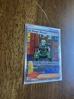 Lt. Surge's Bargain 185/132 Special Illustration Rare Pokemon Mega Evolution NM - Image 3