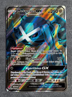 2017 Pokemon Metagross GX FULL ART HOLO Stunde der Wachter 139/145 DE - Image 1