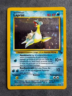 1999-2000 Pokemon LAPRAS HOLO Fossil 10/62 WOTC DE - Image 1