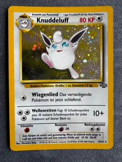 1999-2000 Pokemon KNUDDELUFF HOLO Dschungel 16/64 WOTC DE - Image 1