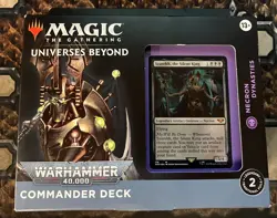 Universes Beyond Warhammer 40,000 Necron Dynasties Commander Deck Sealed 2022 F5 - Image 1