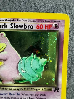 1999-2000 Pokemon DARK SLOWBRO HOLO Swirl Team Rocket 12/82 WOTC EN - Image 2