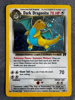 1999-2000 Pokemon DARK DRAGONITE HOLO Team Rocket 5/82 WOTC EN - Image 1
