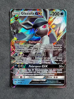 2018 Pokemon GLAZIOLA GX FULL ART HOLO Ultra Prisma 39/156 DE - Image 1