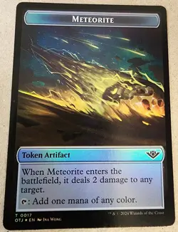 Meteorite Token Treasure Token - Foil - Outlaws of Thunder Junction - Mtg - Image 1