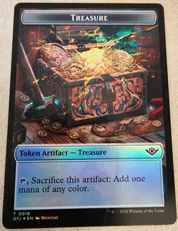 Meteorite Token Treasure Token - Foil - Outlaws of Thunder Junction - Mtg - Image 2