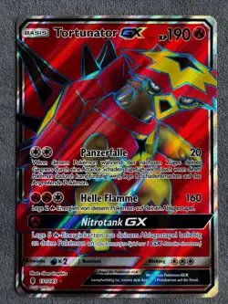 2017 Pokemon TORTUNATOR GX FULL ART HOLO Stunde der Wachter 131/145 WOTC DE - Image 1
