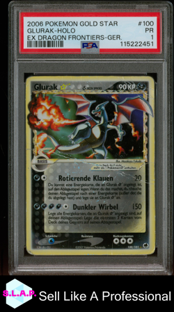 GLURAK-HOLO EX DRAGON FRONTIERS-GER. POKEMON EX DRAGON FRONTIERS 2006 100 PSA 1 - Image 1