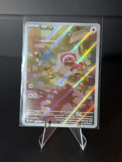 Stufful 154/132 - Illustration Rare - Mega Evolution Base Set - Pokemon TCG - Image 1