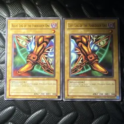 Yu-Gi-Oh! Right & Left Leg of the Forbidden One Cards Pair DB1-EN136 - Image 1