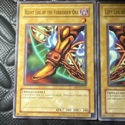 Yu-Gi-Oh! Right & Left Leg of the Forbidden One Cards Pair DB1-EN136 - Image 2