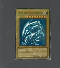 YUGIOH Blue-Eyes White Dragon SDK-001 Ultra Rare Unlimited Edition SOME PLAY - Image 1