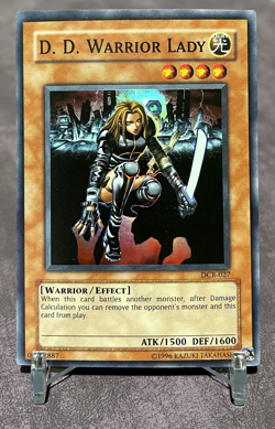Yugioh! D.D. Warrior Lady Vintage DCR-027 Super Rare Unlimited LP - Image 1
