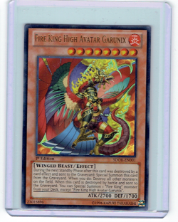 YuGiOh 1x Fire King High Avatar Garunix -Ultra rare-1st Edition - SDOK-EN001 LP - Image 1