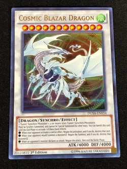 Yugioh Cosmic Blazar Dragon DUSA-EN034 1st ULTRA (NM) - Image 1