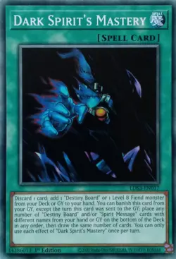 LDS3-EN017 DARK SPIRIT'S MASTERY COMMON 1ST EDITION YuGiOh CARD - Image 1
