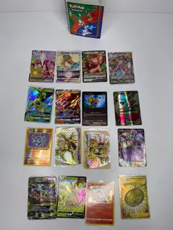 Pokemon 16 Holo Card Lot With Book Case - Pikachu, Maltaria, Nidoking, Machap - Image 1