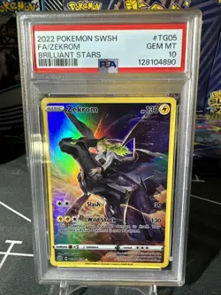 Pokemon TCG Zekrom Holo Ultra Rare Card TG05/TG30 Brilliant Stars PSA 10 - Image 1
