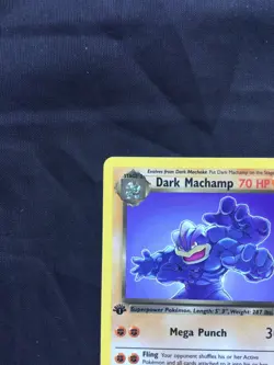 Pokemon Cards: Team Rocket 1st Edition Rare: Dark Machamp 27/82 - Image 2