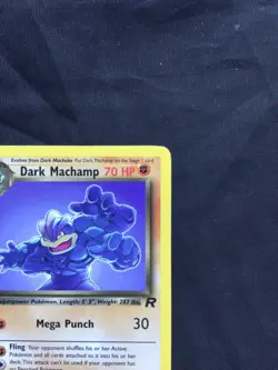 Pokemon Cards: Team Rocket 1st Edition Rare: Dark Machamp 27/82 - Image 3