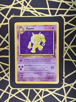 🔥 Hypno 23/62 🔥 Original Non Holo Rare Fossil Set Pokemon Card WOTC TCG 1999 - Image 2