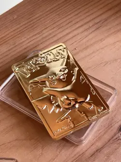 Pikachu 1999 Pokemon 23K Gold- Plated Burger King Nintendo Promo Trading Card! - Image 1
