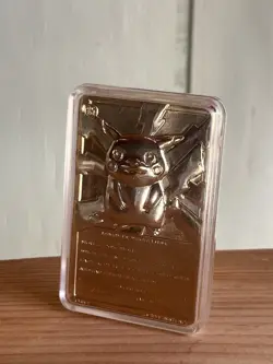 Pikachu 1999 Pokemon 23K Gold- Plated Burger King Nintendo Promo Trading Card! - Image 3