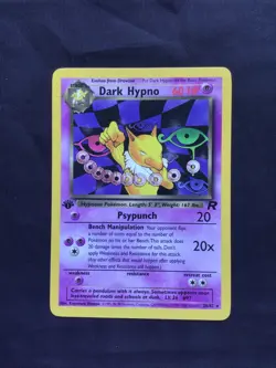 Pokemon Cards: Team Rocket 1st Edition Rare: Dark Hypno 26/82 - Image 1