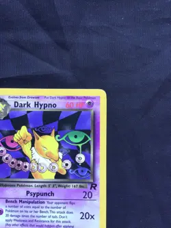 Pokemon Cards: Team Rocket 1st Edition Rare: Dark Hypno 26/82 - Image 3