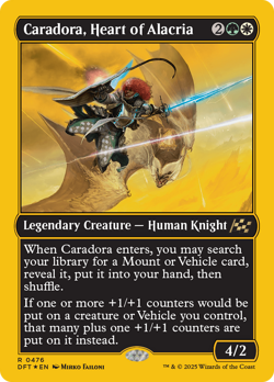 Caradora, Heart of Alacria (First-Place 476) FOIL Aetherdrift NM CARD ABUGames - Image 1