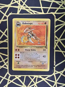 🔥 Kabutops 24/62 🔥 Original Non Holo Rare Fossil Set Pokemon Card WOTC 1999 - Image 2