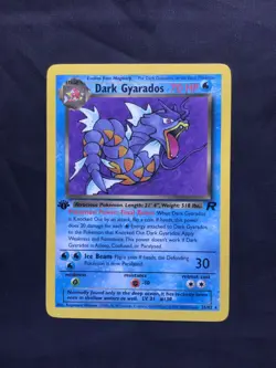 Pokemon Cards: Team Rocket 1st Edition Rare: Dark Gyarados 25/82 - Image 1